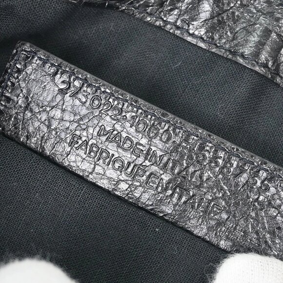 Balenciaga Black Leather Clip M Clutch Bag - Picture 11 of 12